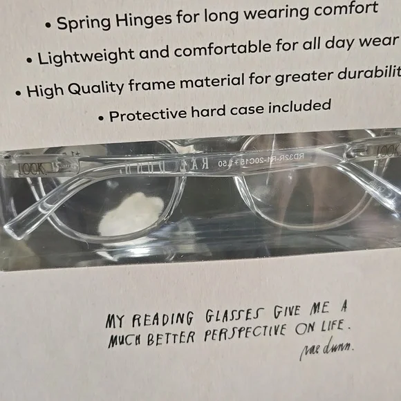 Rae Dunn 3 PAIR Set Premium Reading Glasses & Case LOOK CLOSELY +1.50 +2.00 NWT - Picture 7 of 7